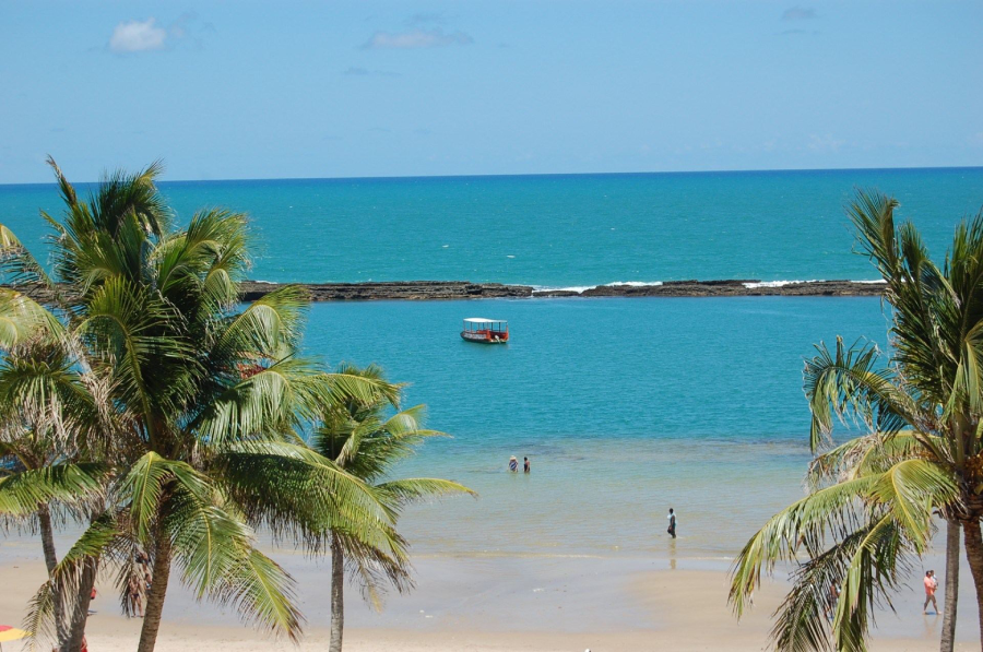 Vista das piscinas naturais de BSM