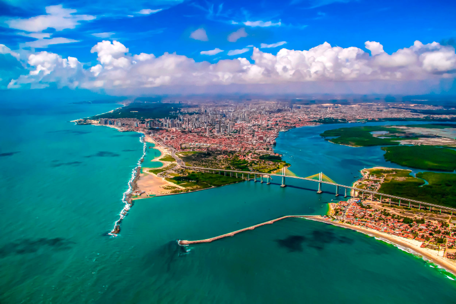 Vista aérea de Natal - dicas de viagem