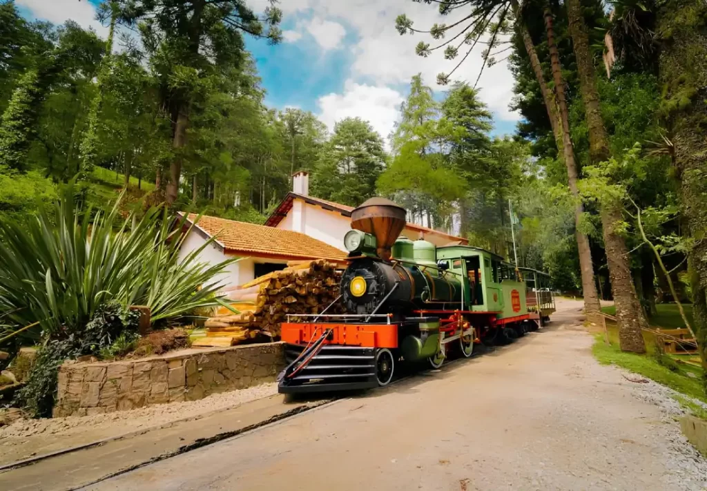 Viagem de trem em Campos do Jordão