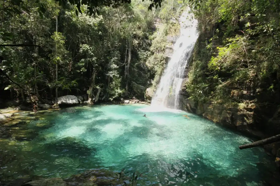 Cachoeira Loquinhas, em Goiás