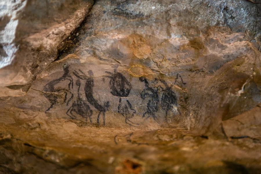Pinturas rupestres nas Cavernas do Peruaçu