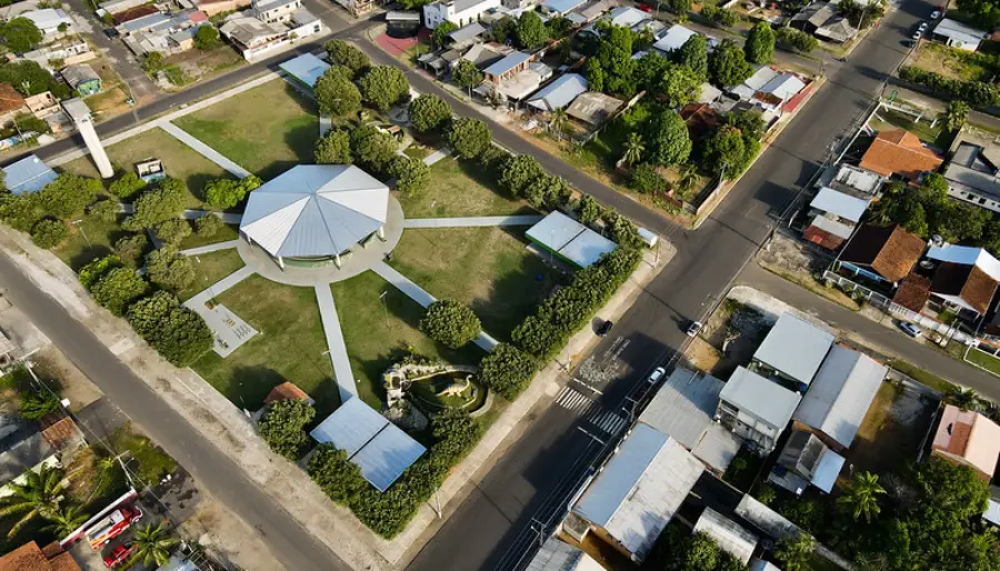 Anavilhanas em Novo Airão, arquipélago de ilhas no Rio Negro, no Amazonas