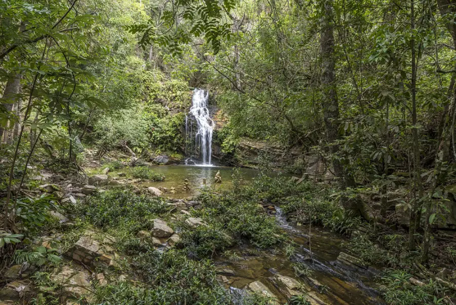Paisagem da região de Bonsucesso, área turística de Pirenópolis