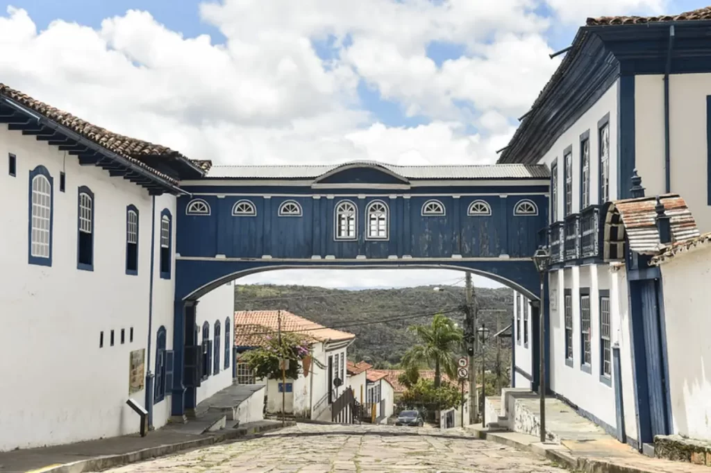 Casa da Glória, em Diamantina, Minas Gerais, com arquitetura histórica colonial