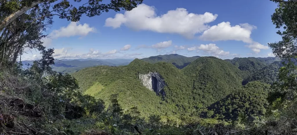 Área natural do PETAR, no interior de São Paulo