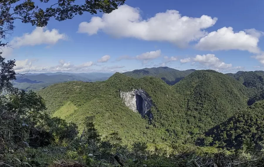 Área natural do PETAR, no interior de São Paulo