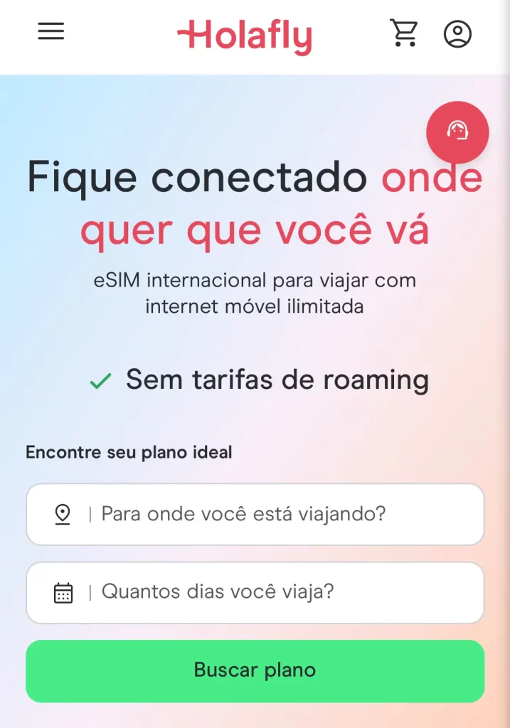 eSIM da Holafly para usar no internet no exterior