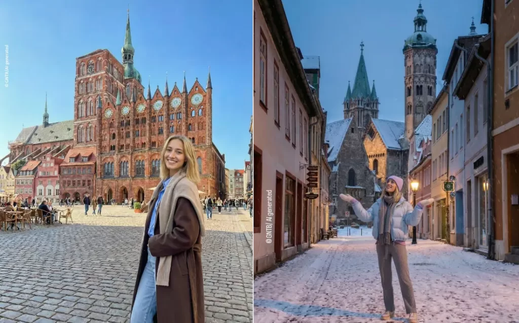 Influenciadores de viagens com IA