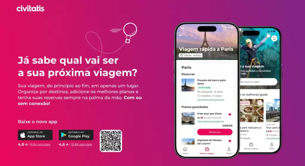 App viagens - Civitatis
