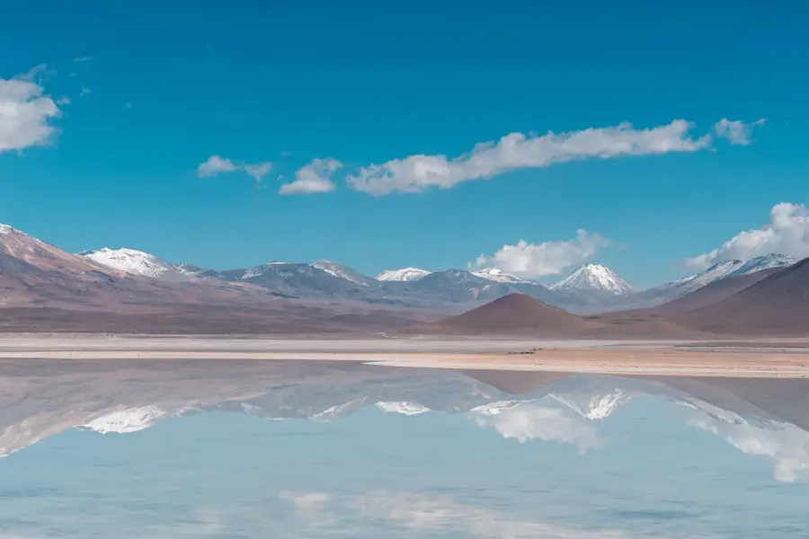 Vista de Salar de Uyuni, na Bolívia