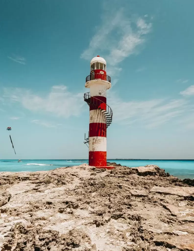 Paisagem e praias de Cancún, no México