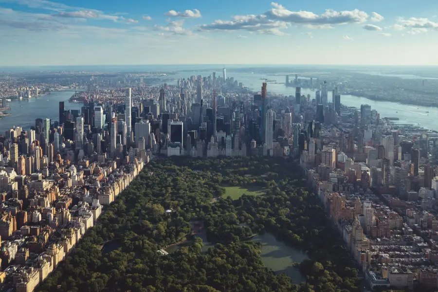 Principais atrações e paisagem de Nova York, nos Estados Unidos