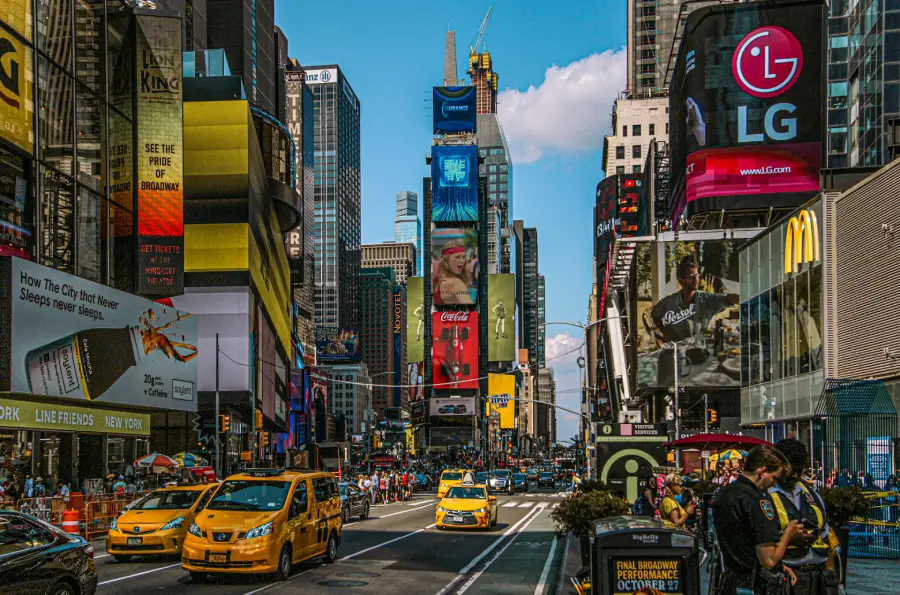 Vista urbana de Nova York, nos Estados Unidos