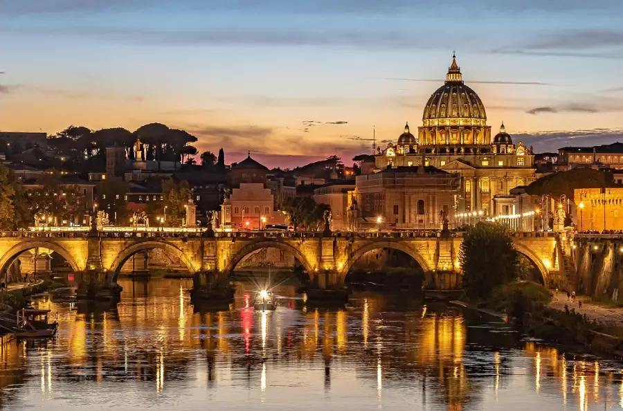 Paisagem do Vaticano, em Roma